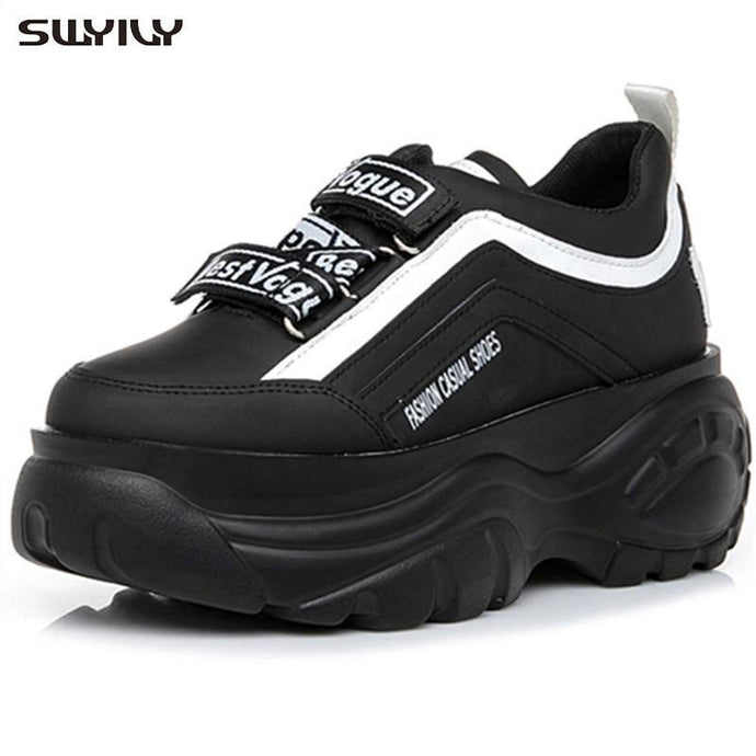 SWYIVY |  Wedge High Heel | Chunky Sneakers - Amacci 